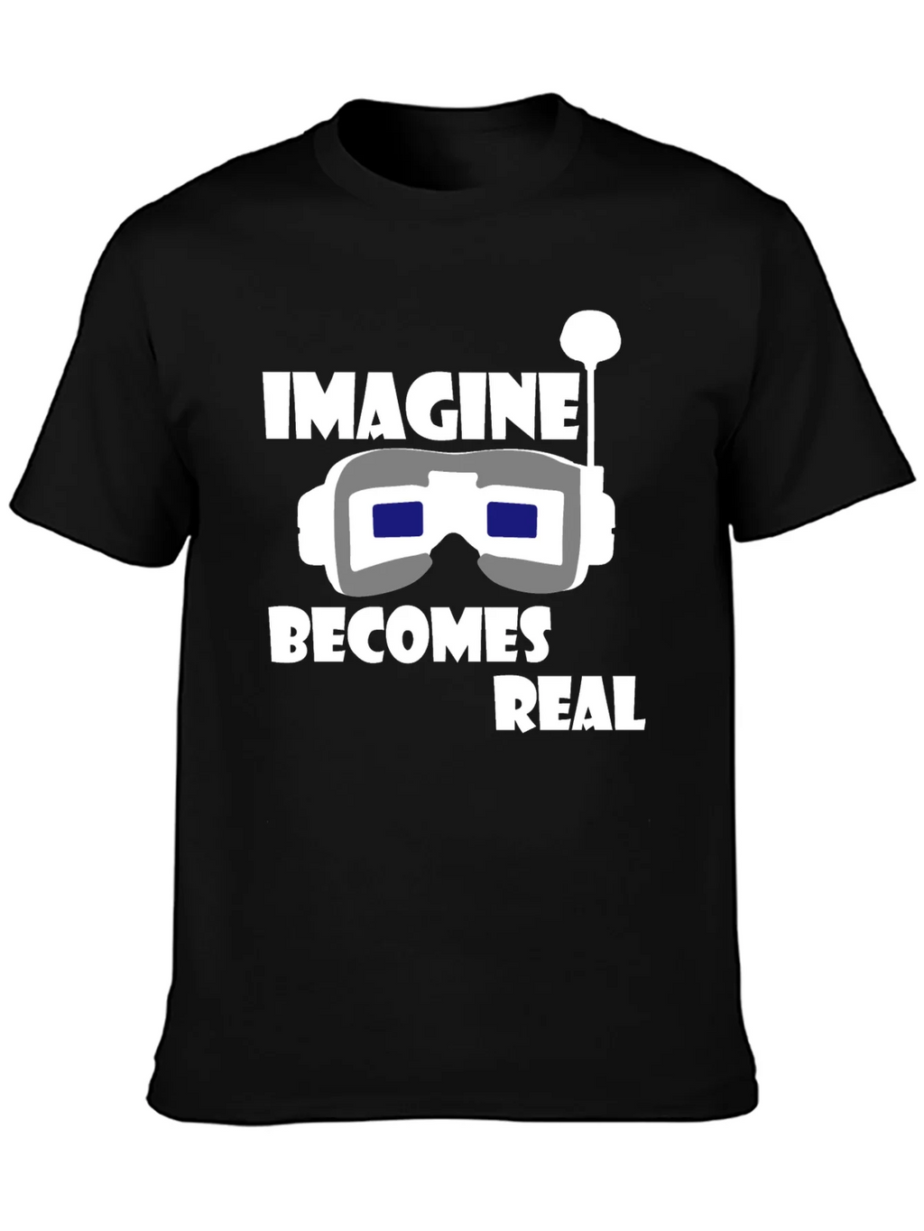 Imagine Becomes Real Black T-Shirt product image 3