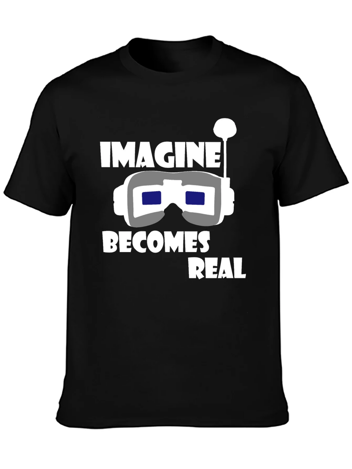 Imagine Becomes Real Black T-Shirt product image 3