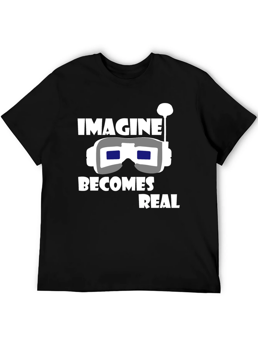 Imagine Becomes Real Black T-Shirt product image 5