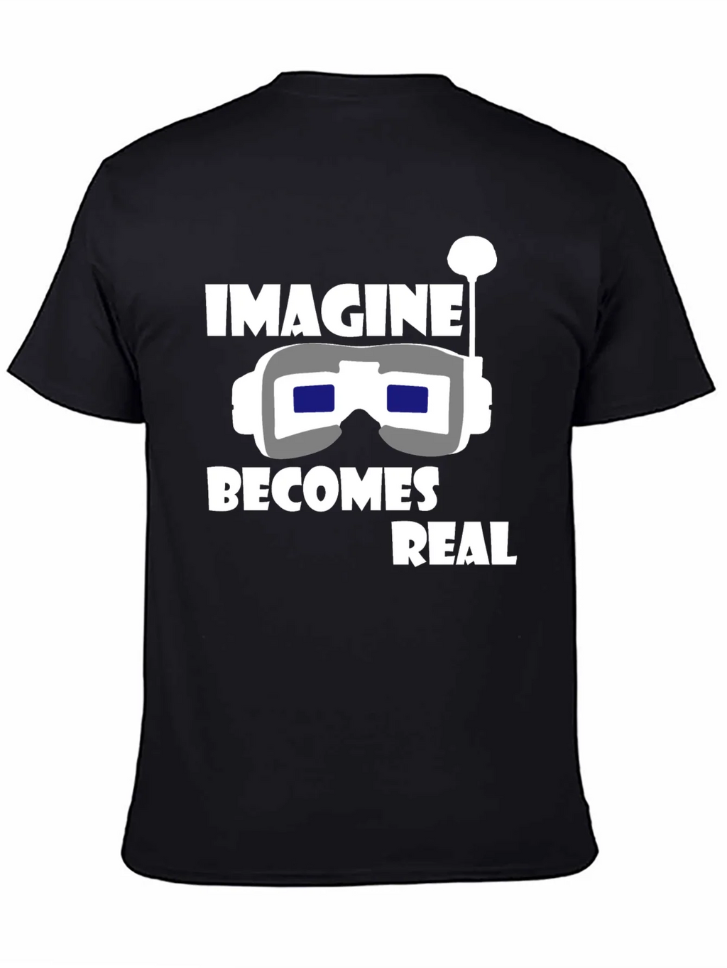 Imagine Becomes Real Black T-Shirt product image 4