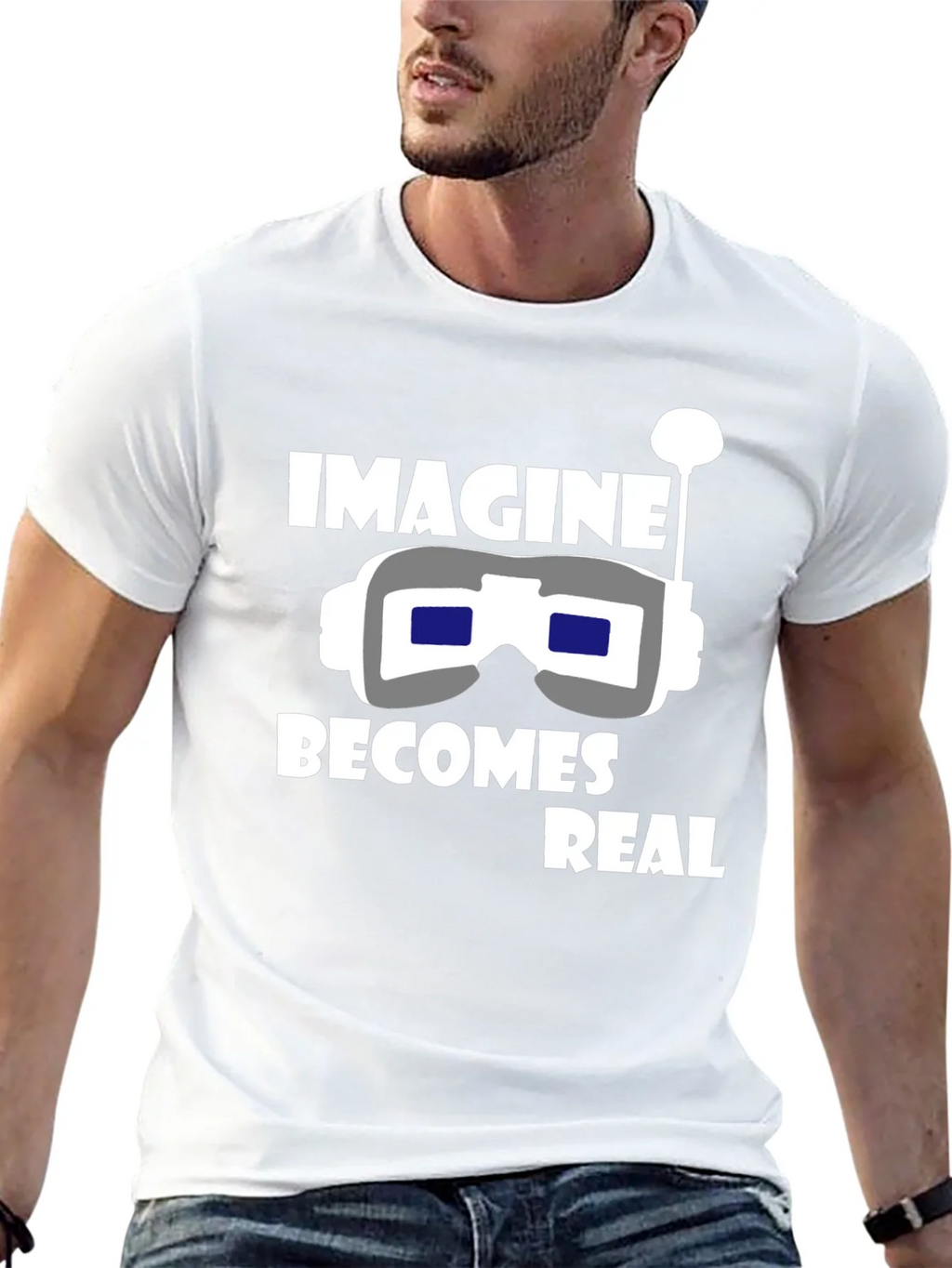 Imagine Becomes Real Black T-Shirt product image 12