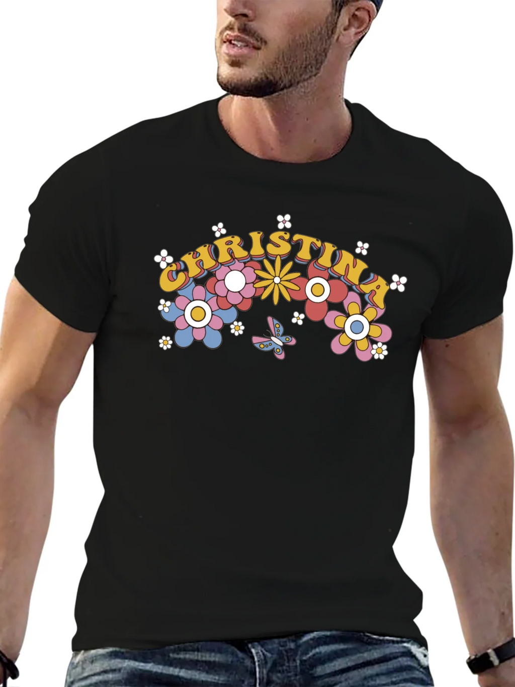 Christina Floral Retro T-Shirt product image 6