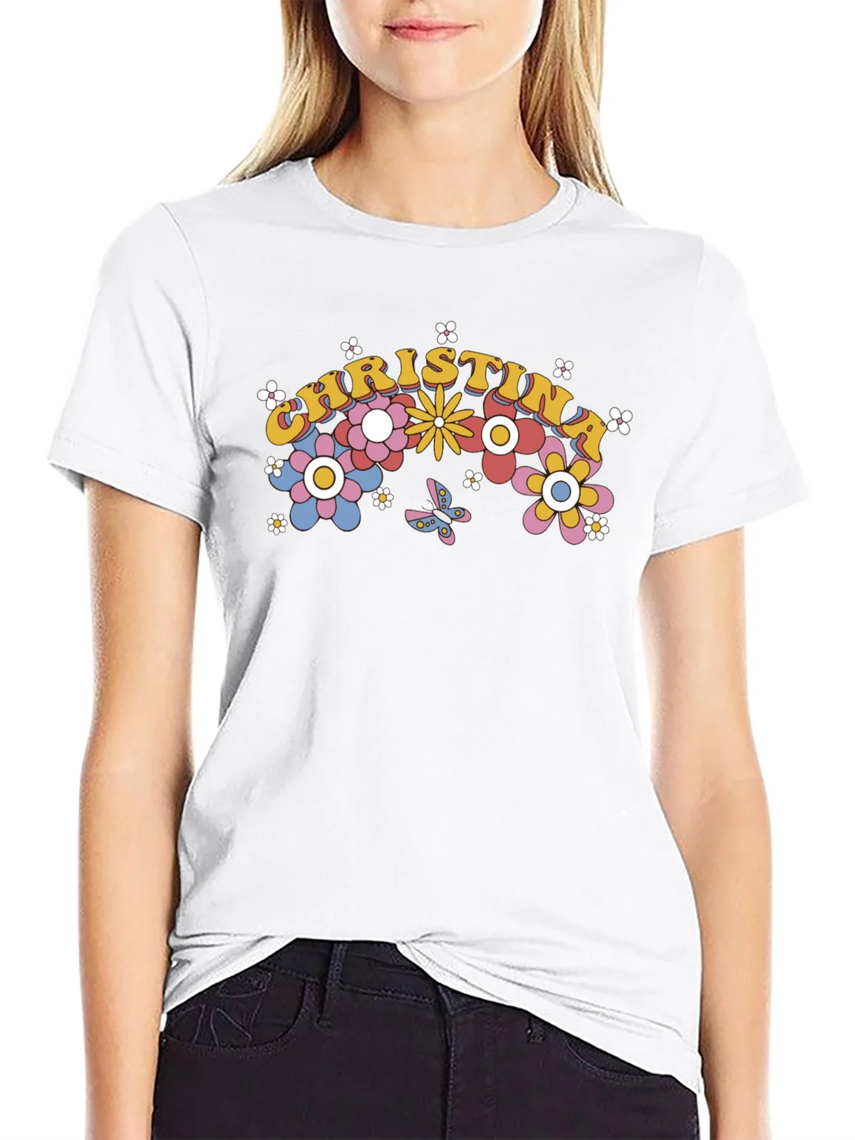 Christina Floral Retro T-Shirt product image 8