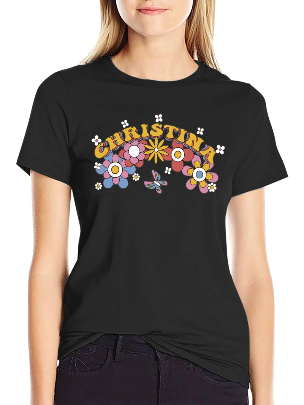 Christina Floral Retro T-Shirt product image 2