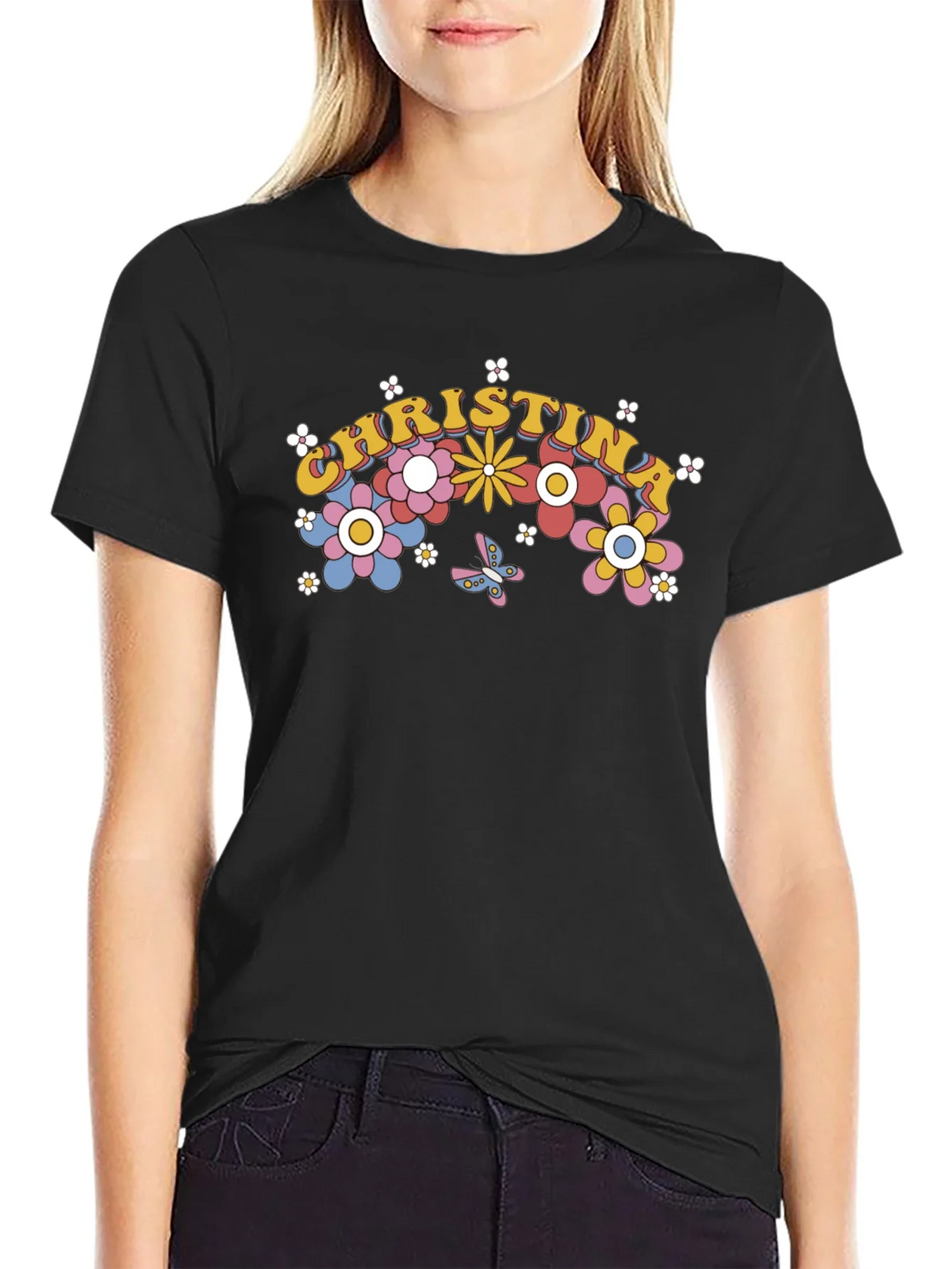 Christina Floral Retro T-Shirt product image 2