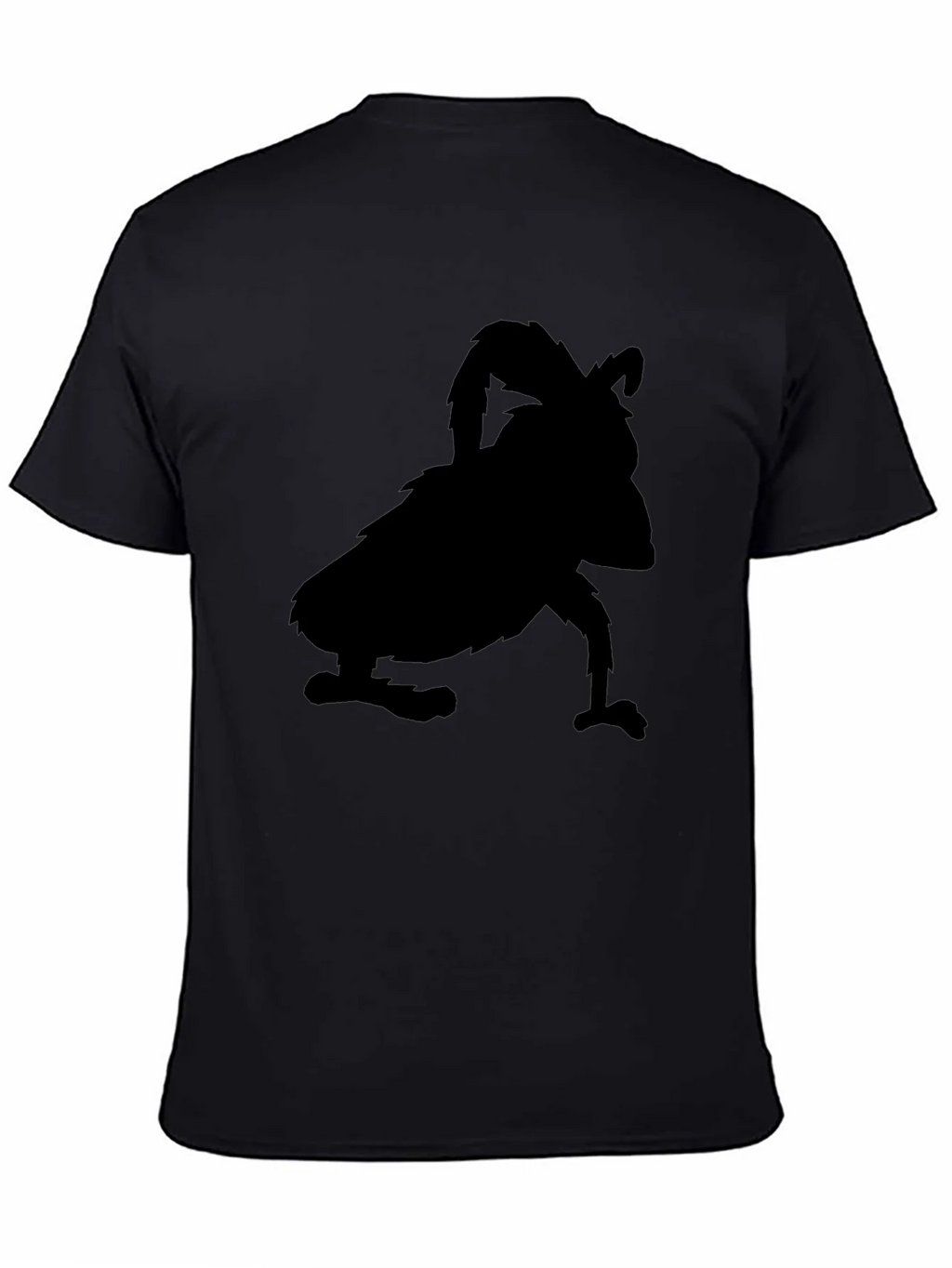 Black T-Shirt with Silhouette Design product image 4