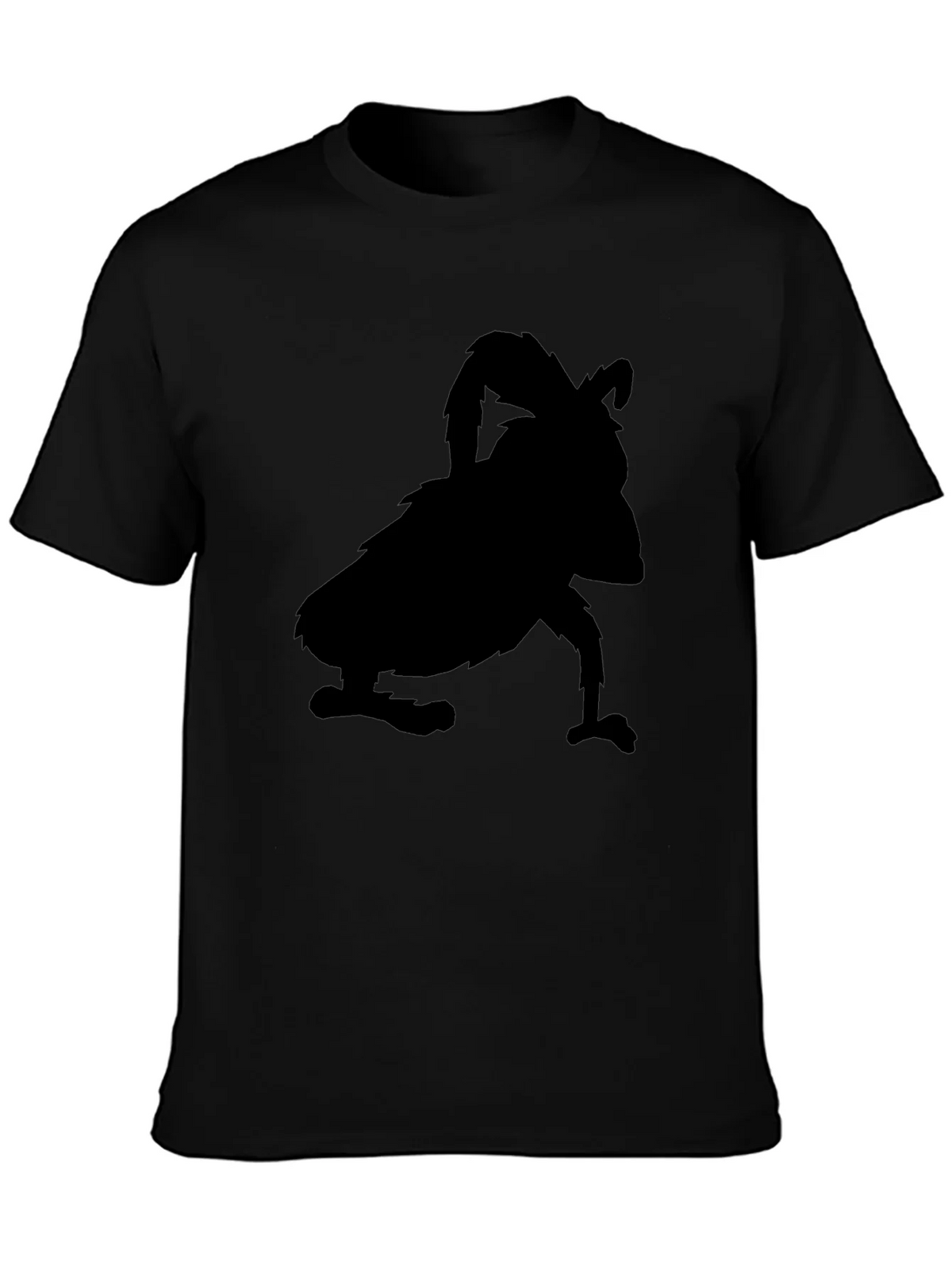 Black T-Shirt with Silhouette Design product image 3