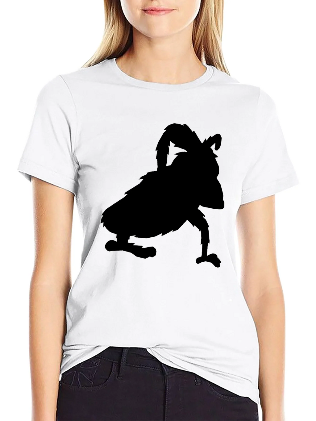 Black T-Shirt with Silhouette Design product image 8