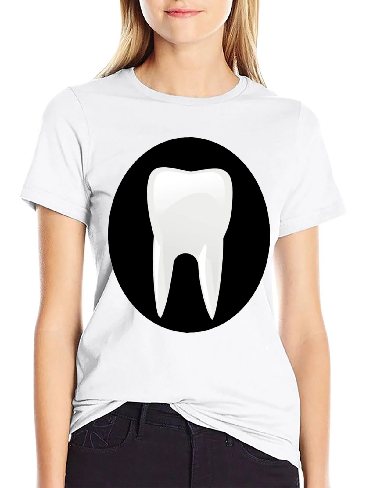 Novelty Tooth Graphic Black T-Shirt product image 8