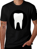 Novelty Tooth Graphic Black T-Shirt product image 1