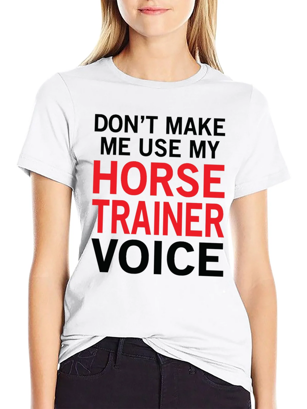 Horse Trainer Voice T-Shirt - Funny Equestrian Tee product image 7