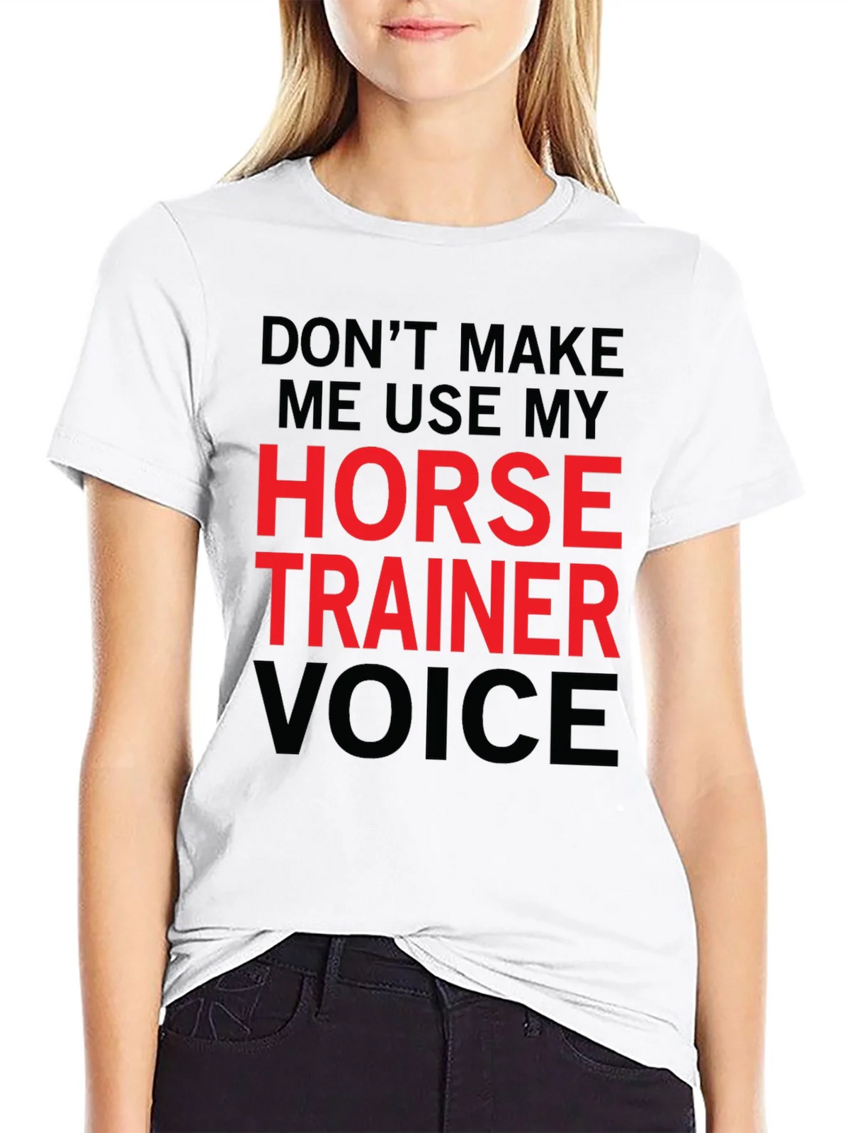 Horse Trainer Voice T-Shirt - Funny Equestrian Tee product image 7