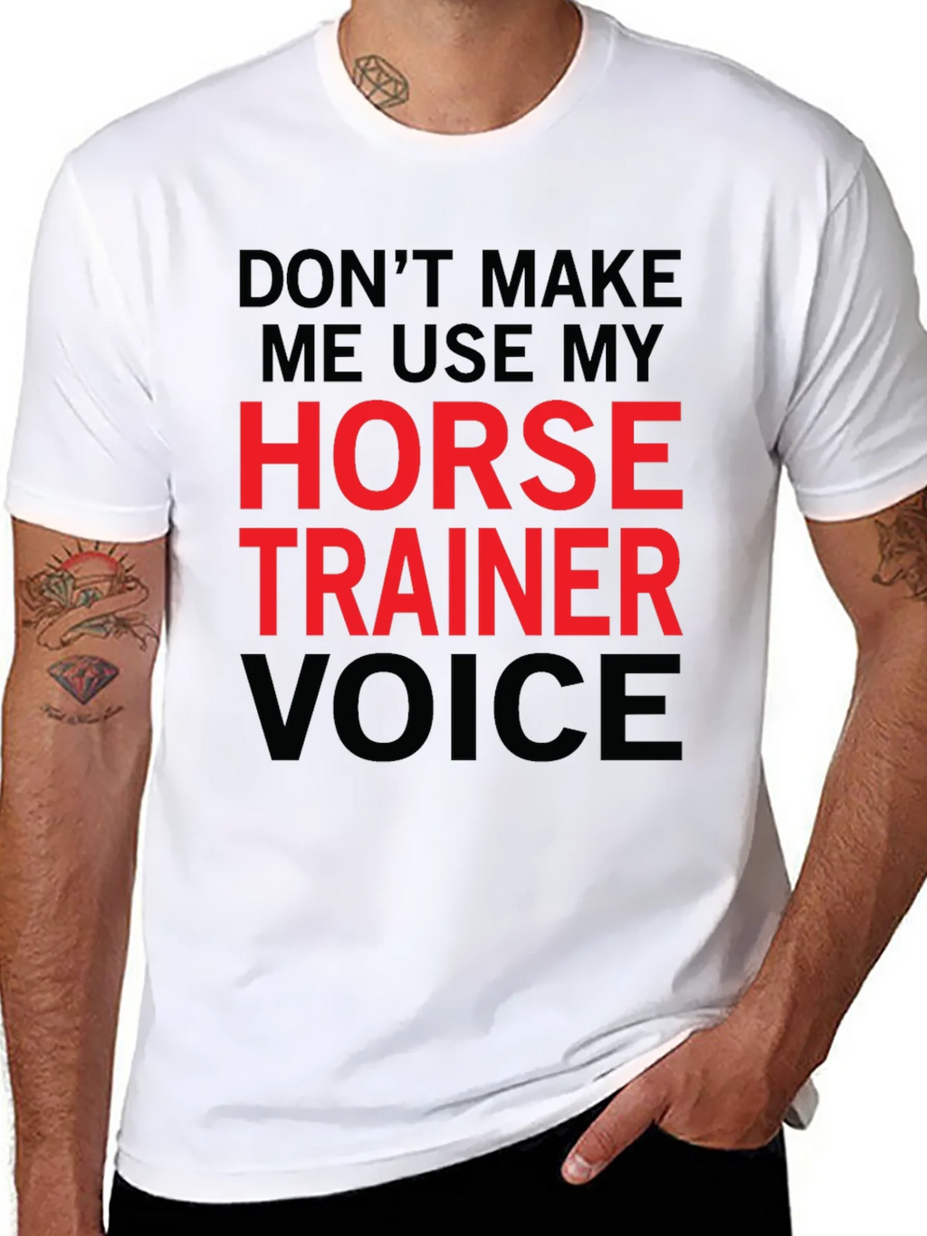 Horse Trainer Voice T-Shirt - Funny Equestrian Tee product image 6