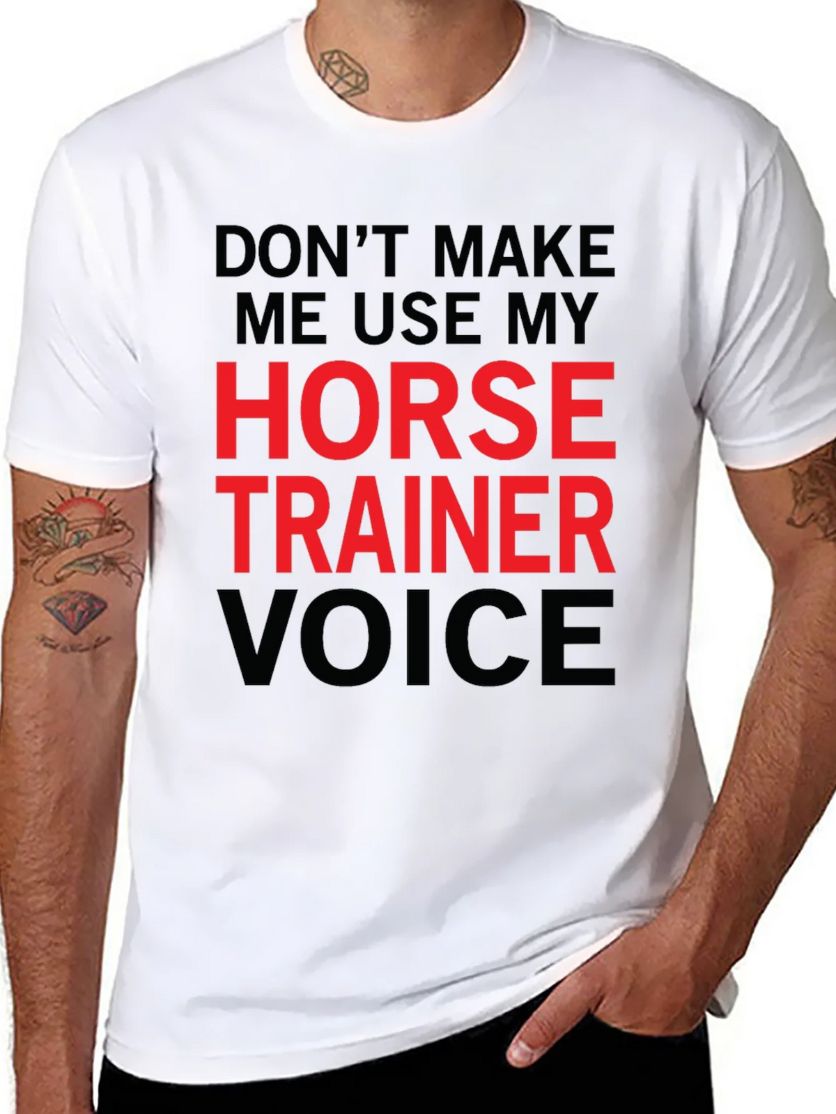Horse Trainer Voice T-Shirt - Funny Equestrian Tee product image 6