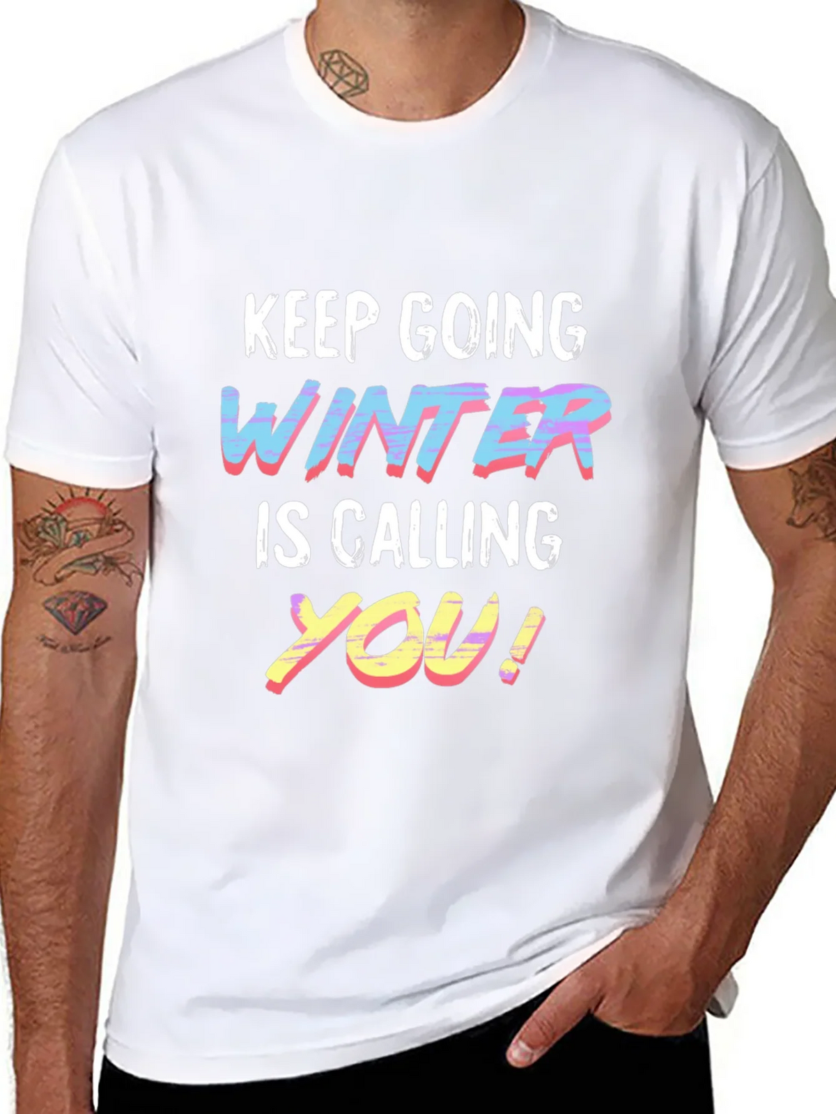 Winter is Calling Graphic Tee - Black product image 2