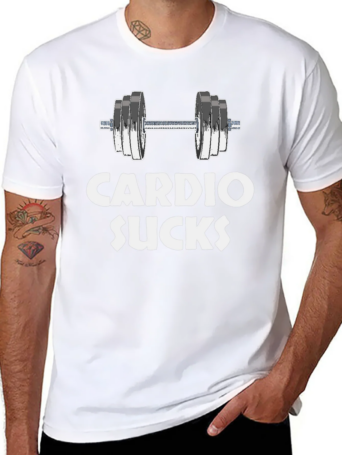 Cardio Sucks Gym T-Shirt - Funny Workout Tee product image 4