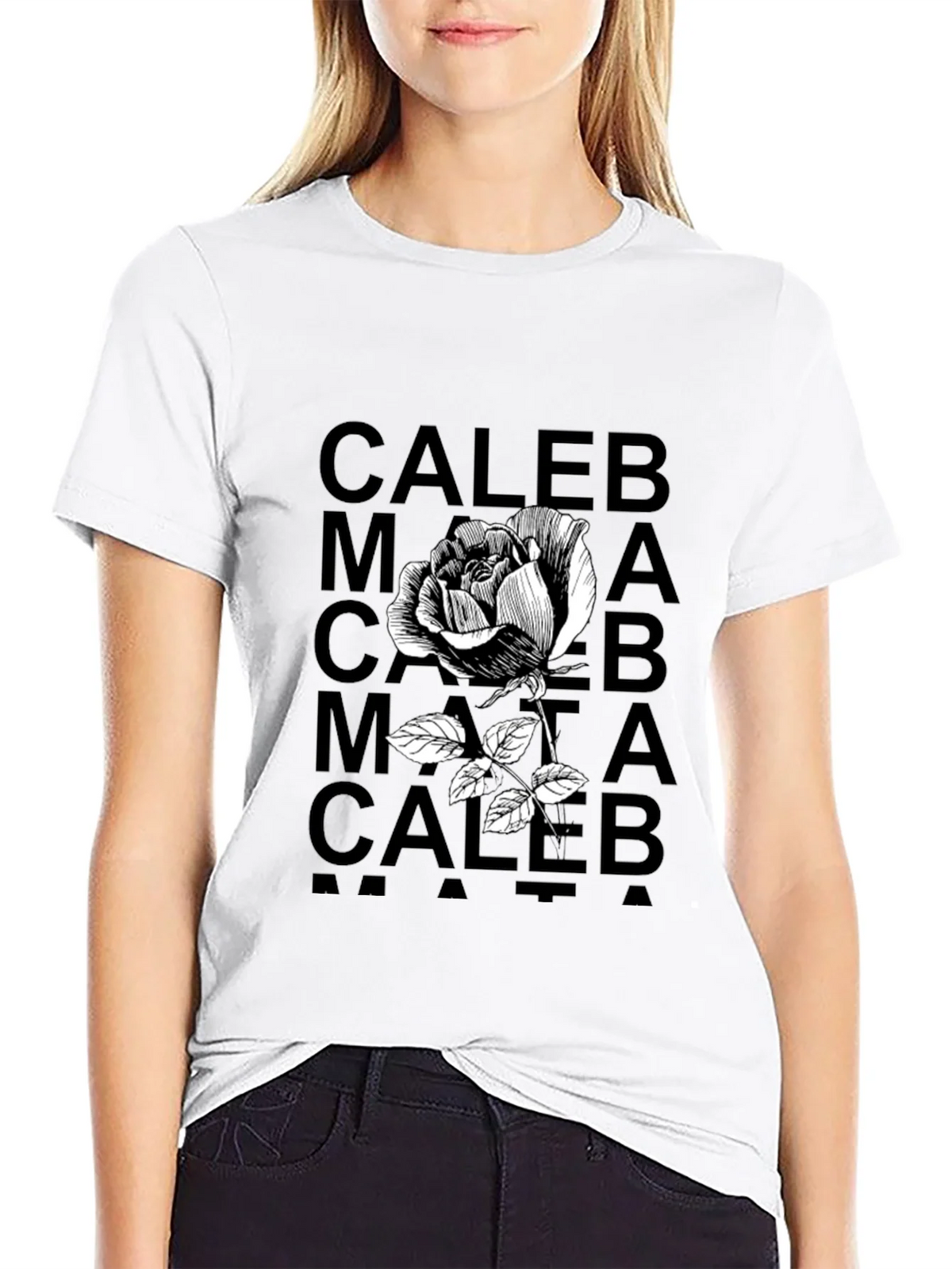 Caleb Rose Graphic Tee - Black product image 8