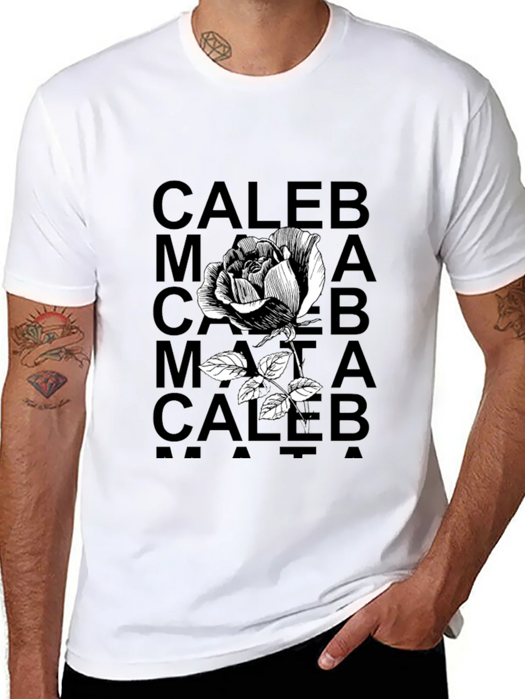 Caleb Rose Graphic Tee - Black product image 7