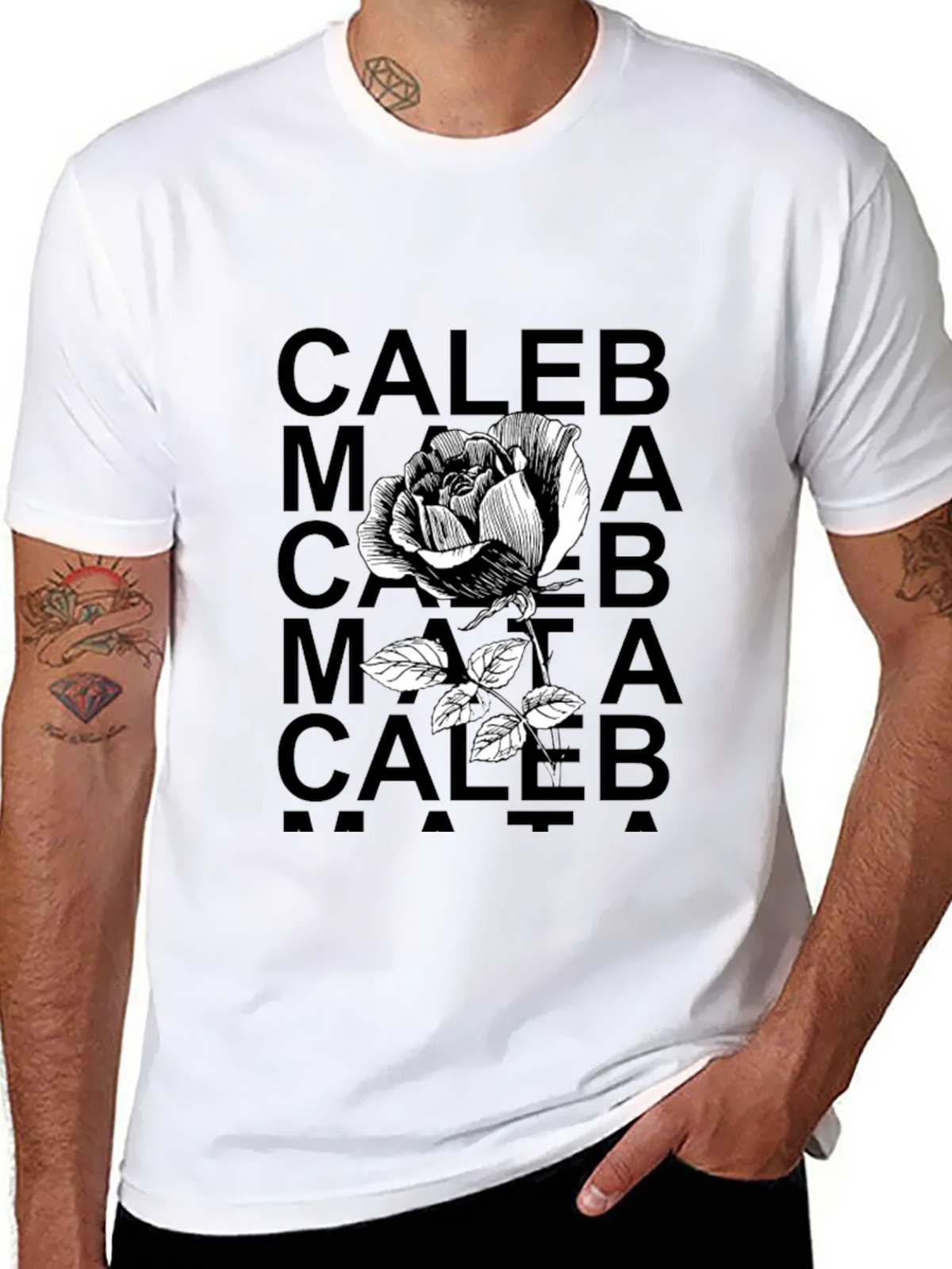 Caleb Rose Graphic Tee - Black product image 7