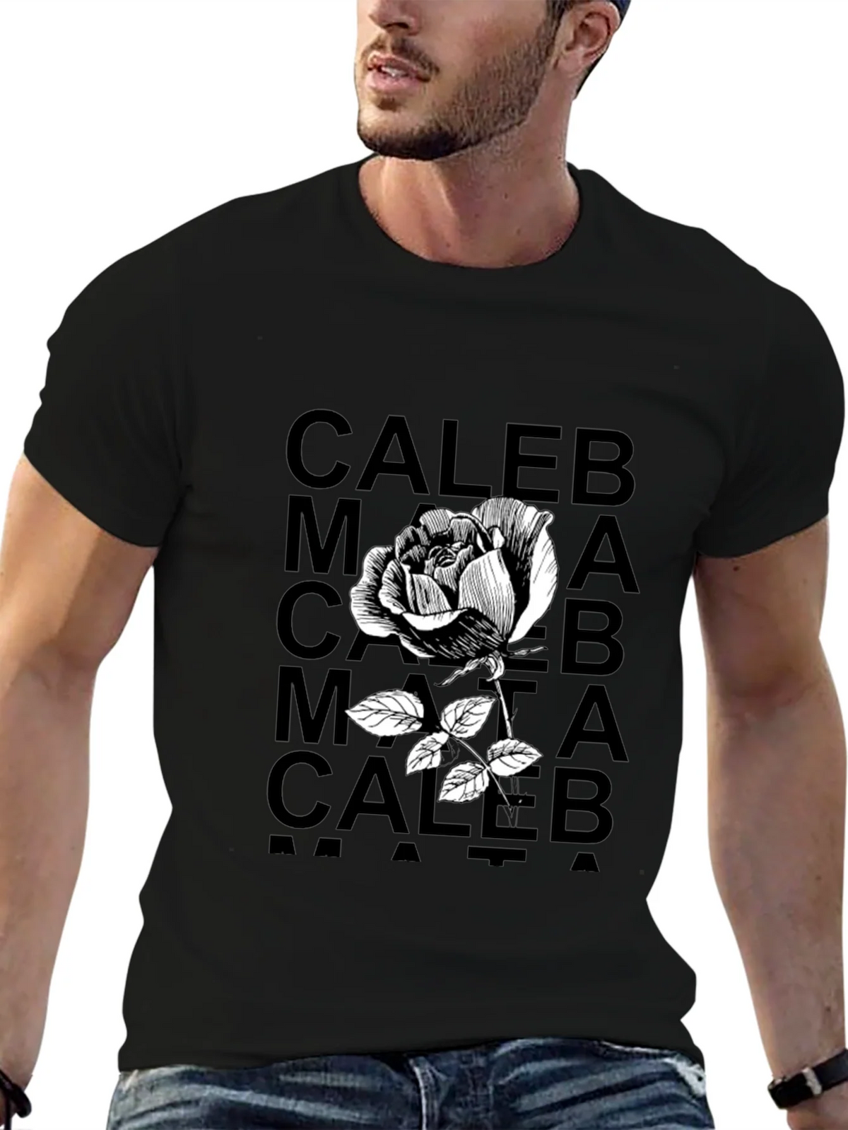 Caleb Rose Graphic Tee - Black product image 6