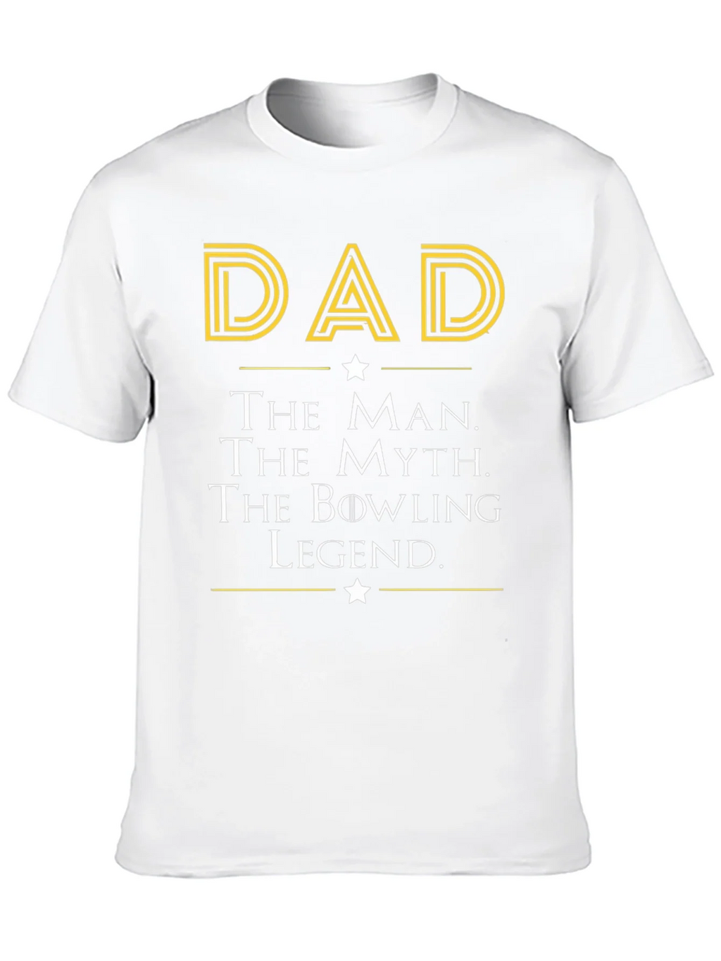 Dad The Man Myth Bowling Legend Black T-Shirt product image 8