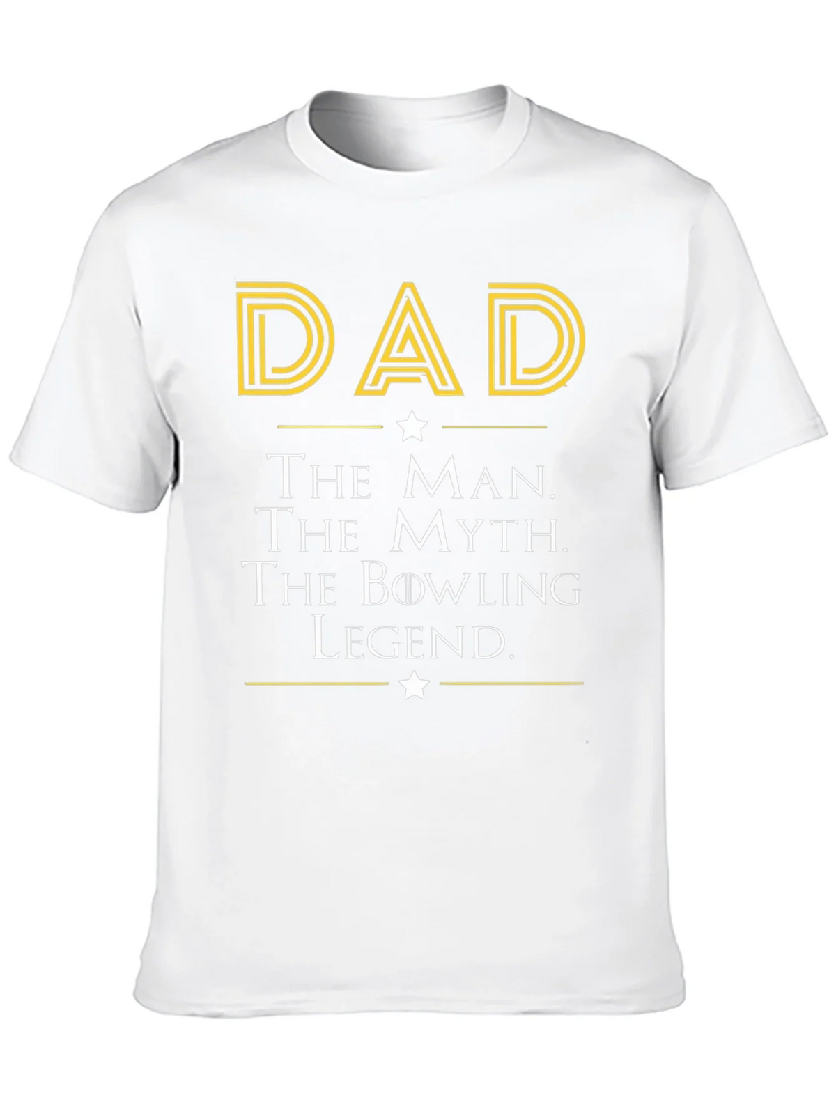 Dad The Man Myth Bowling Legend Black T-Shirt product image 8