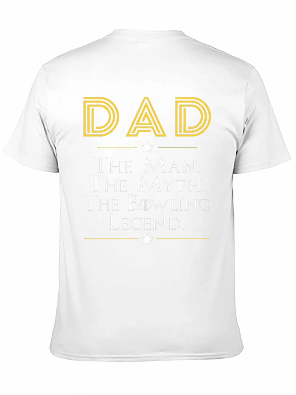 Dad The Man Myth Bowling Legend Black T-Shirt product image 9