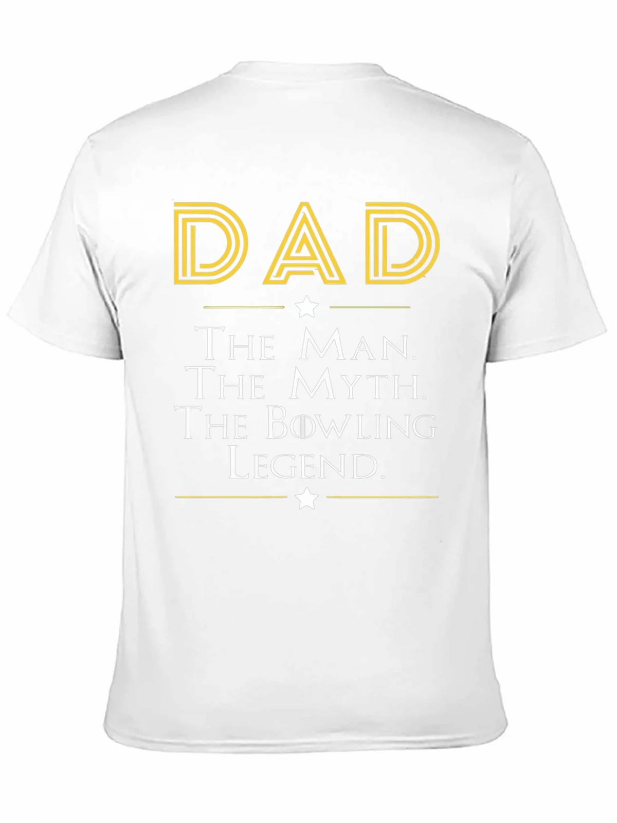 Dad The Man Myth Bowling Legend Black T-Shirt product image 9