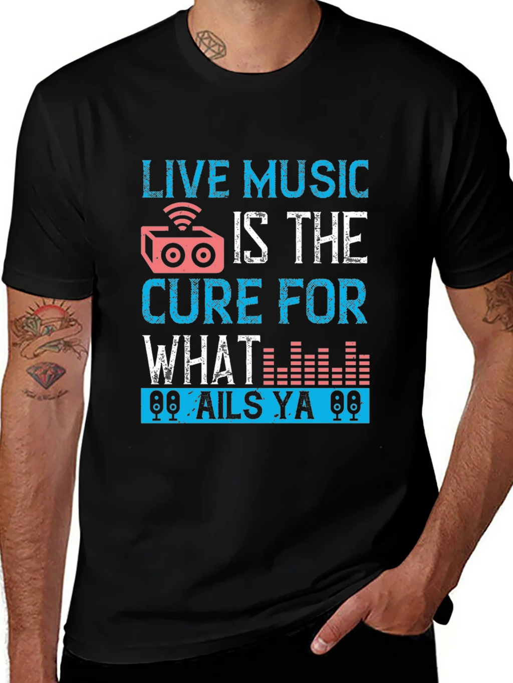 Live Music Cure Graphic T-Shirt product image 1
