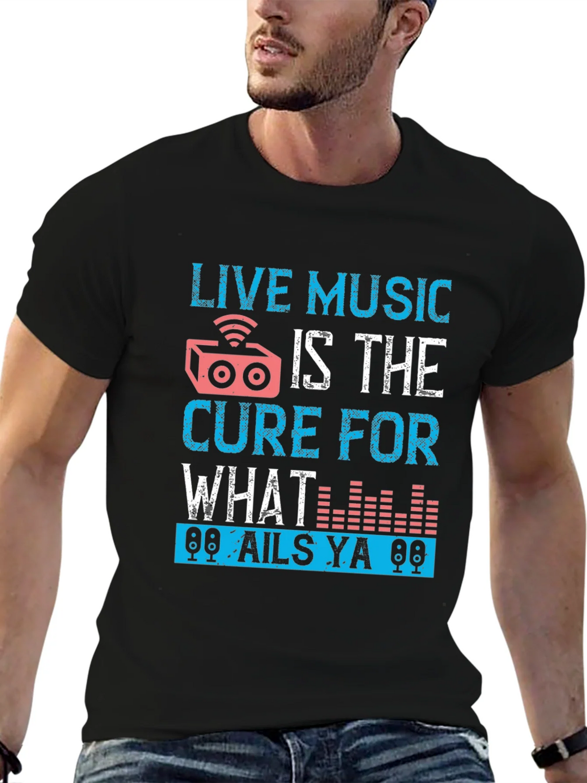 Live Music Cure Graphic T-Shirt product image 6