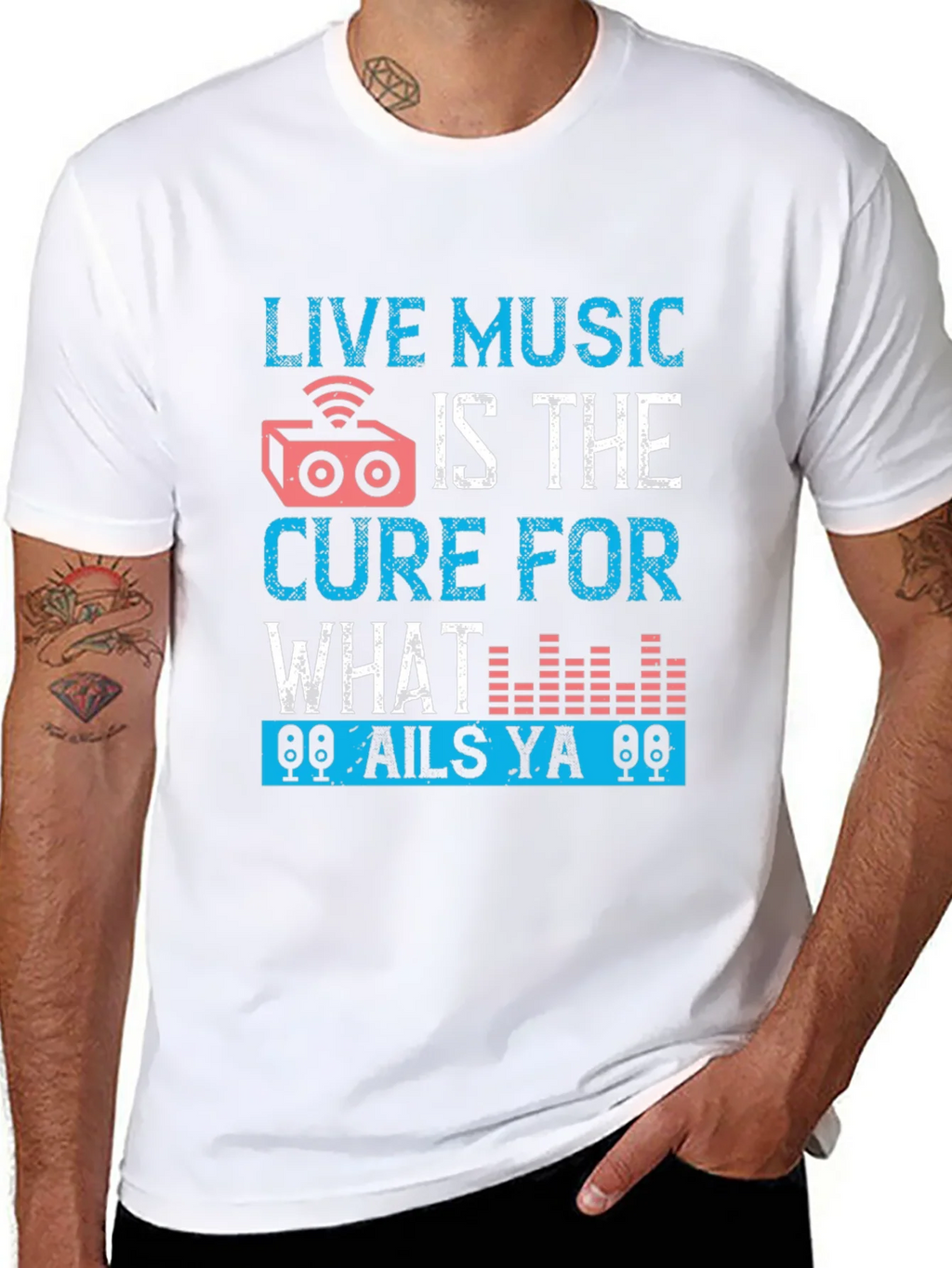 Live Music Cure Graphic T-Shirt product image 7