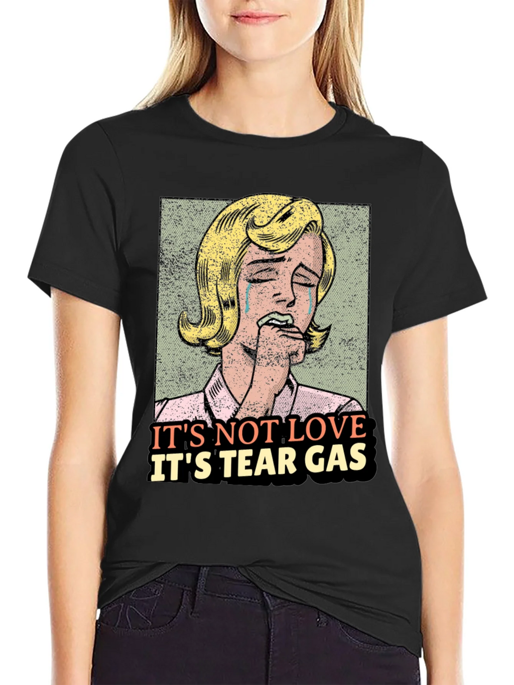 Its Not Love Tear Gas Graphic Tee product image 2