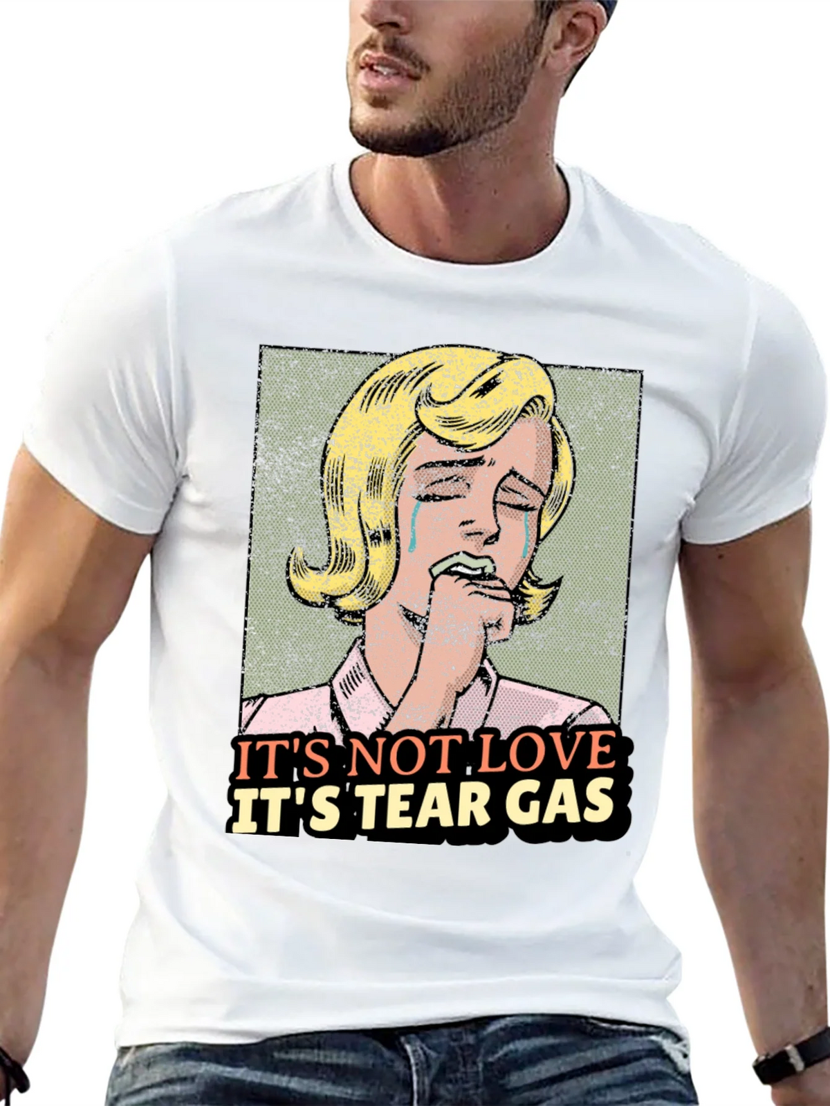 Its Not Love Tear Gas Graphic Tee product image 12