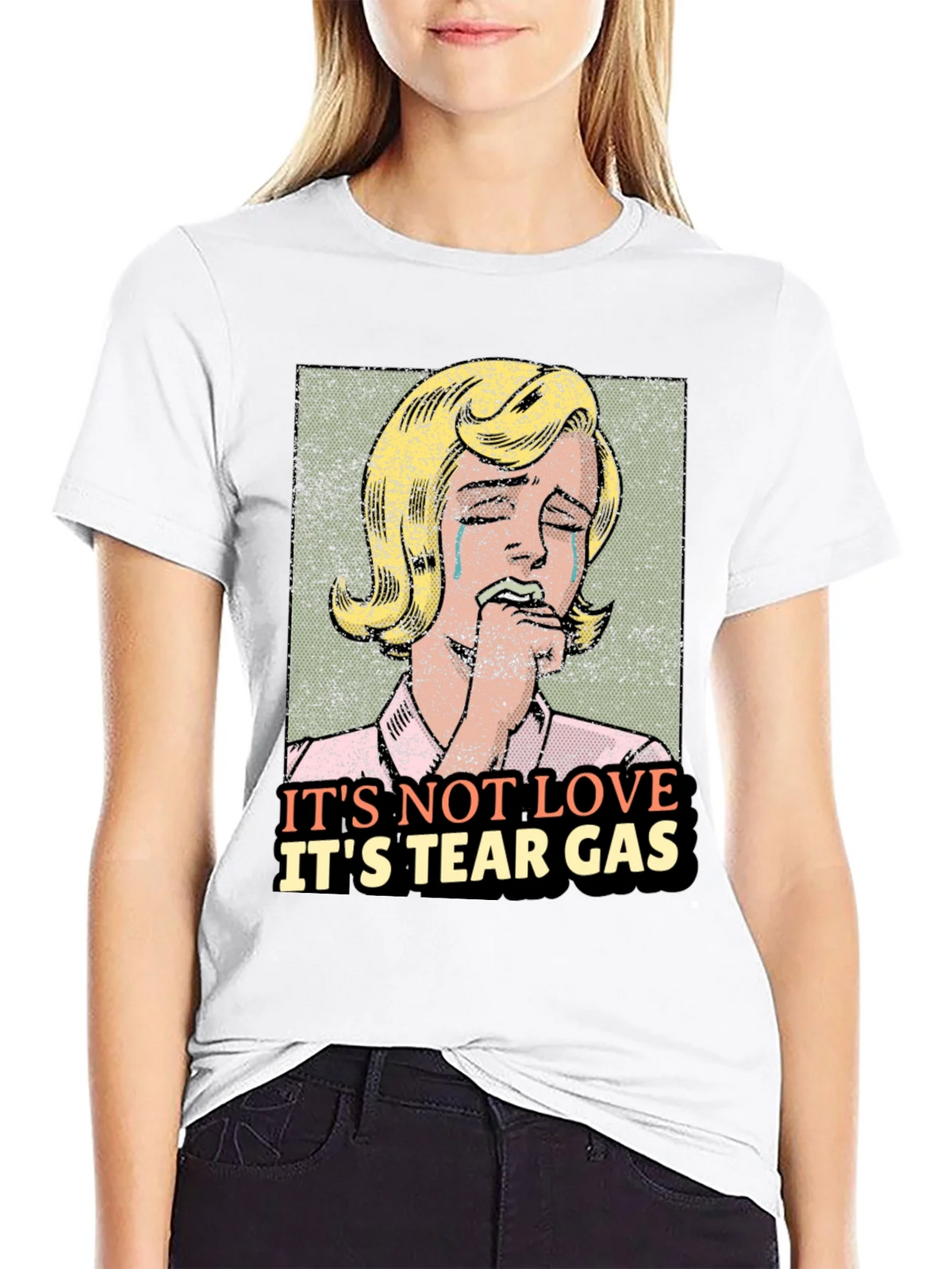 Its Not Love Tear Gas Graphic Tee product image 8