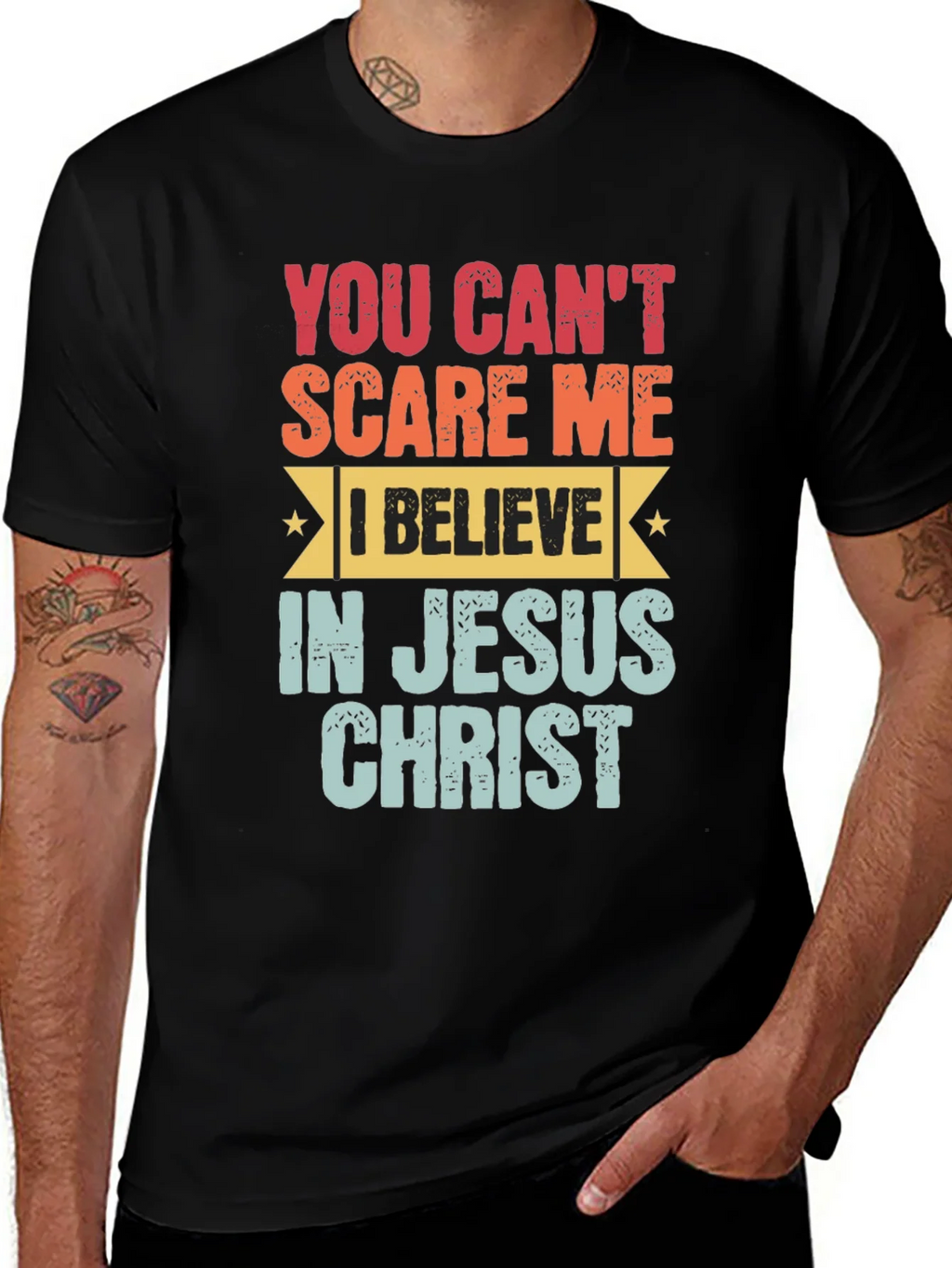 You Cant Scare Me Jesus Christ T-Shirt product image 1