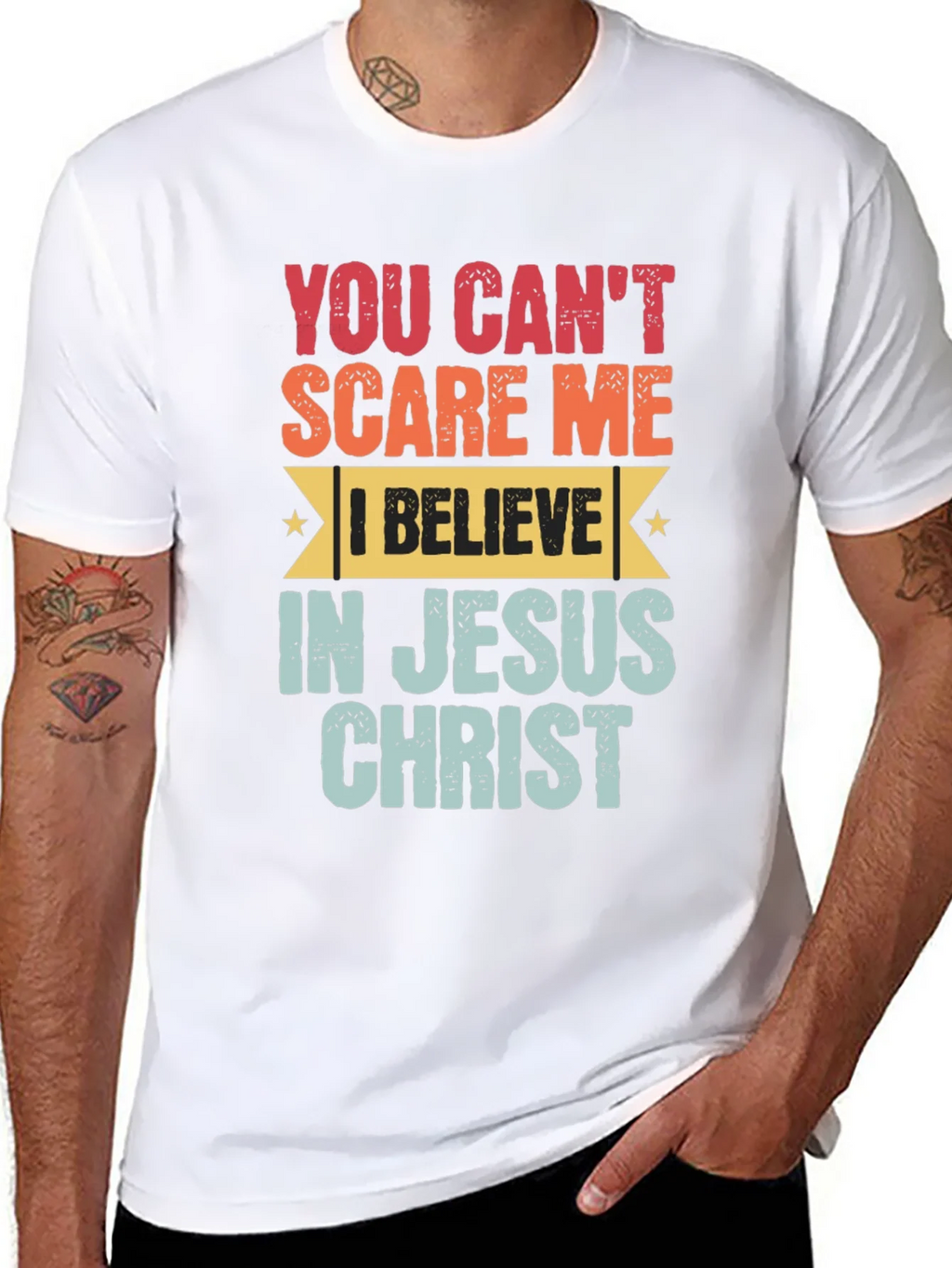 You Cant Scare Me Jesus Christ T-Shirt product image 7