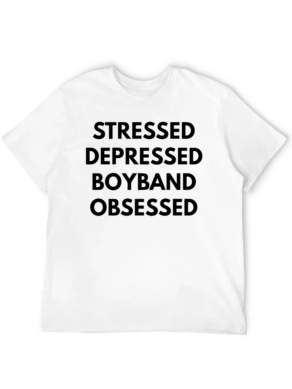 Stressed Depressed Boyband Obsessed Graphic Tee product image 11