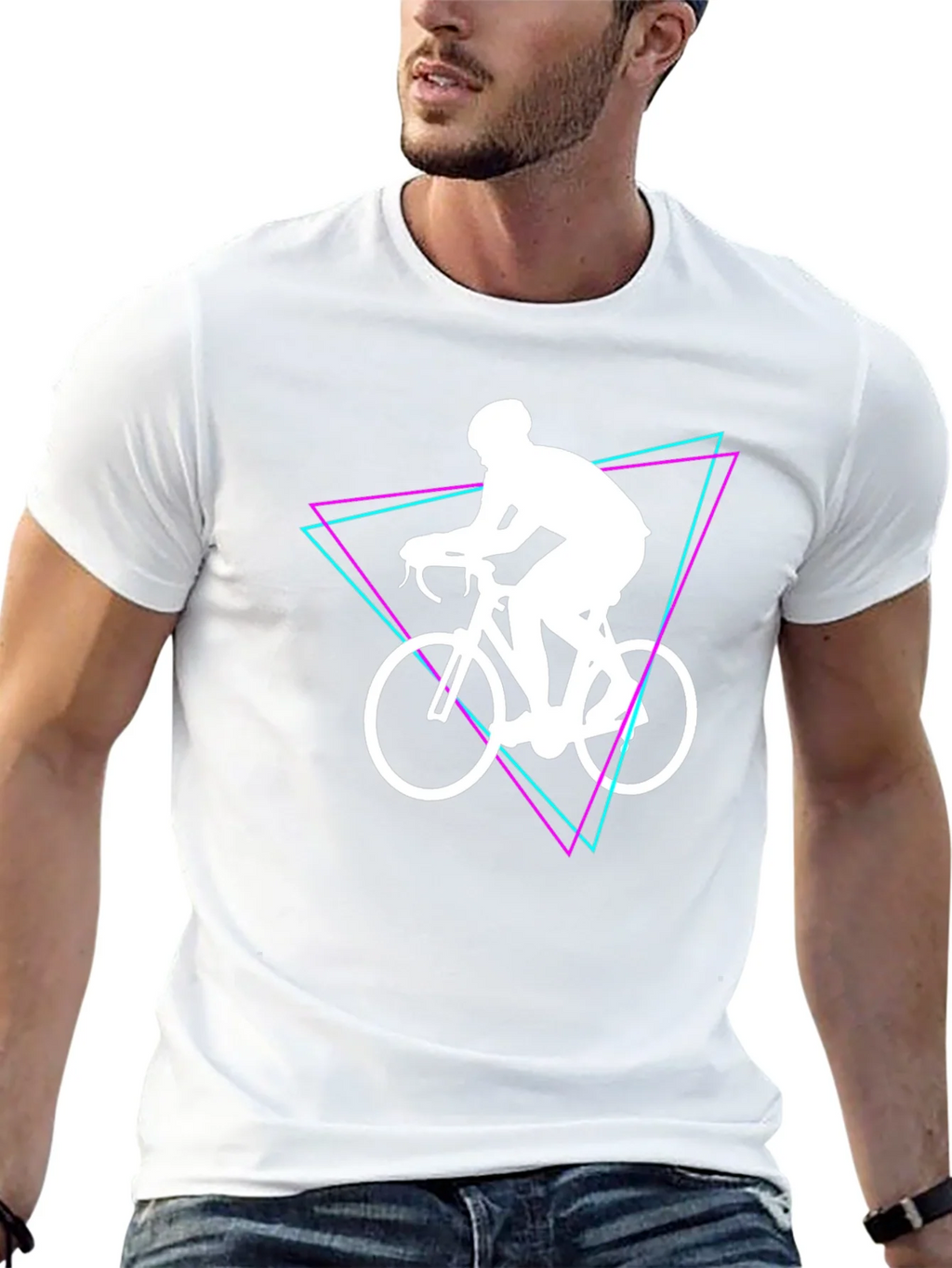 Cyclist Graphic Tee - Black Cotton Shirt product image 12