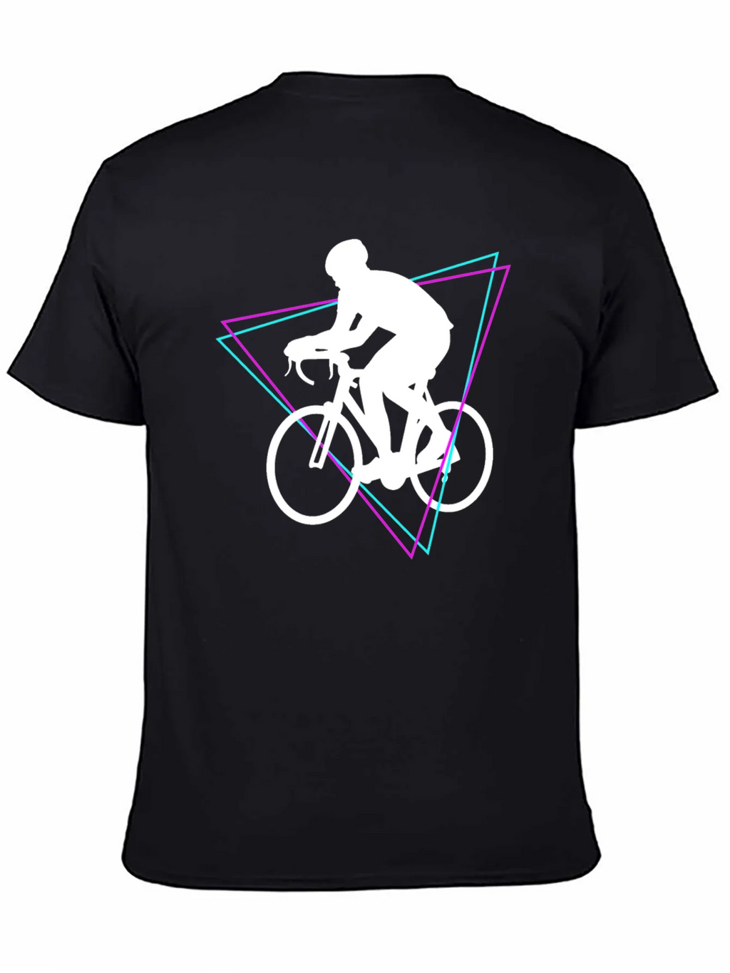 Cyclist Graphic Tee - Black Cotton Shirt product image 4