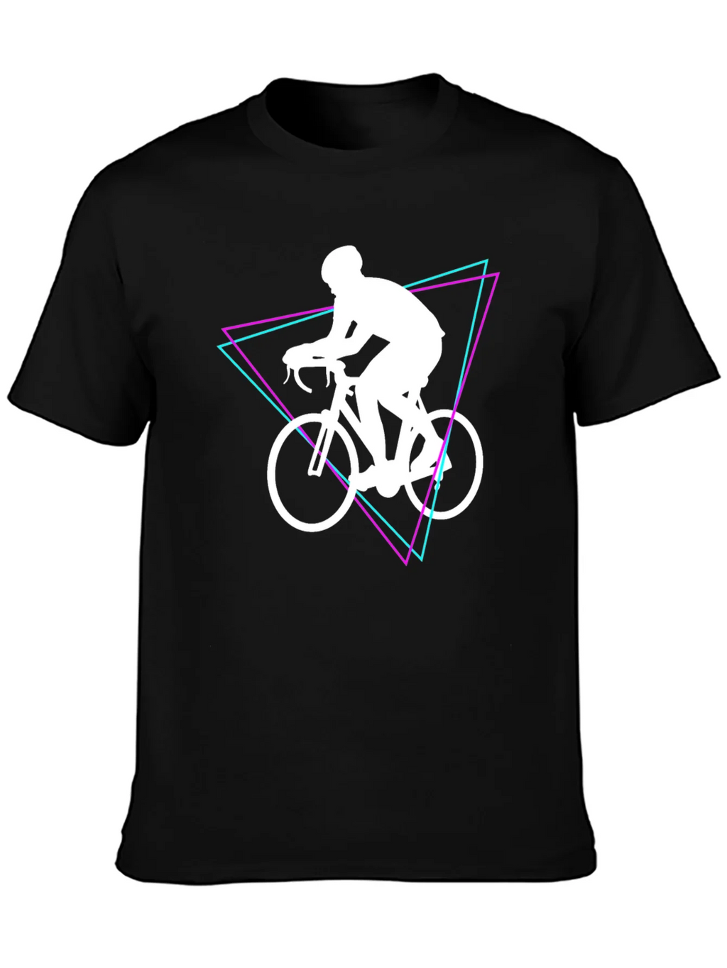 Cyclist Graphic Tee - Black Cotton Shirt product image 3