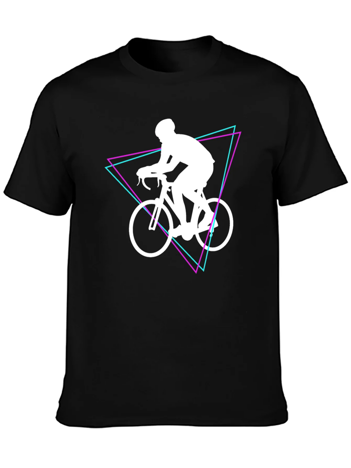 Cyclist Graphic Tee - Black Cotton Shirt product image 3