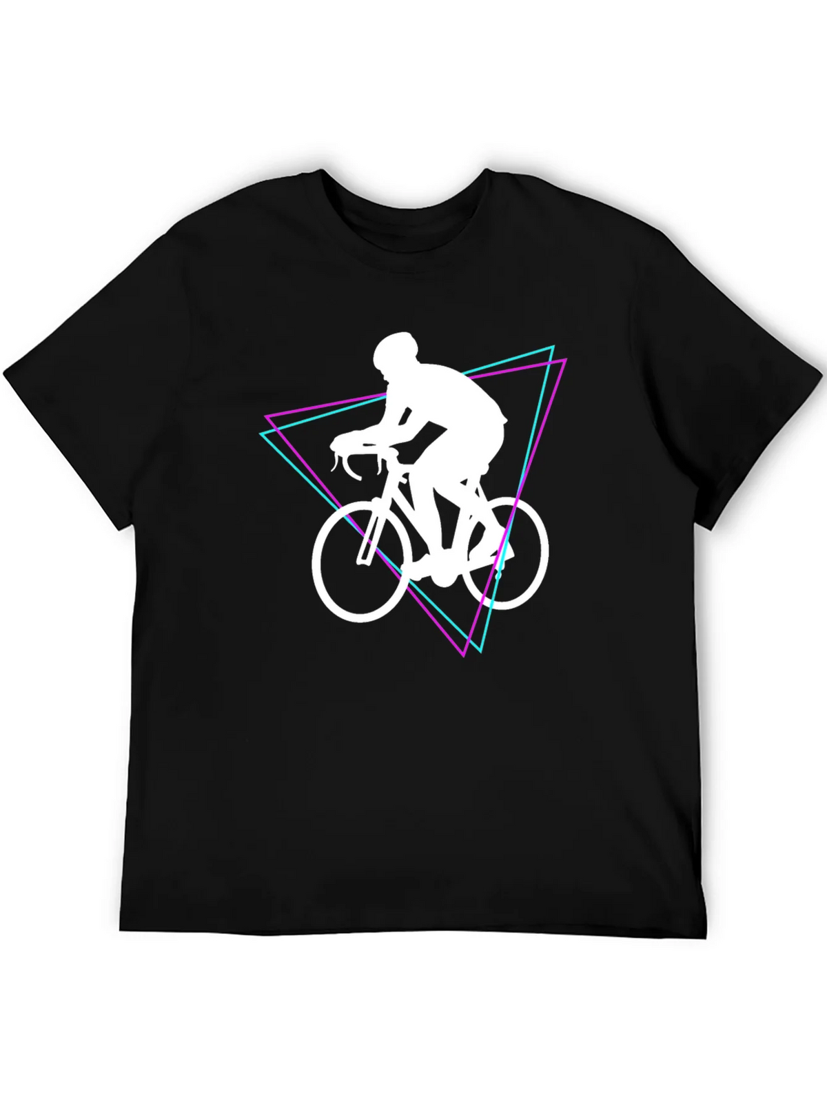 Cyclist Graphic Tee - Black Cotton Shirt product image 5