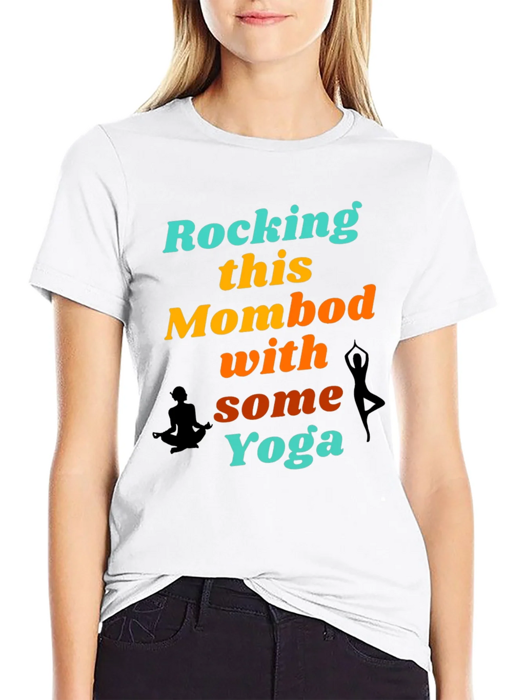 Rocking This Mom Bod With Some Yoga Graphic T-Shirt product image 8