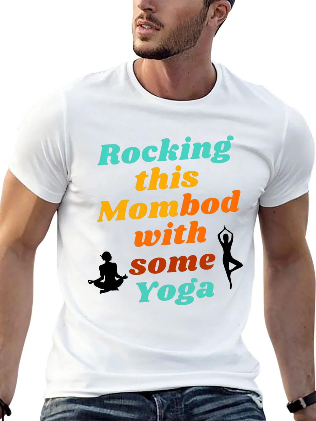 Rocking This Mom Bod With Some Yoga Graphic T-Shirt product image 12