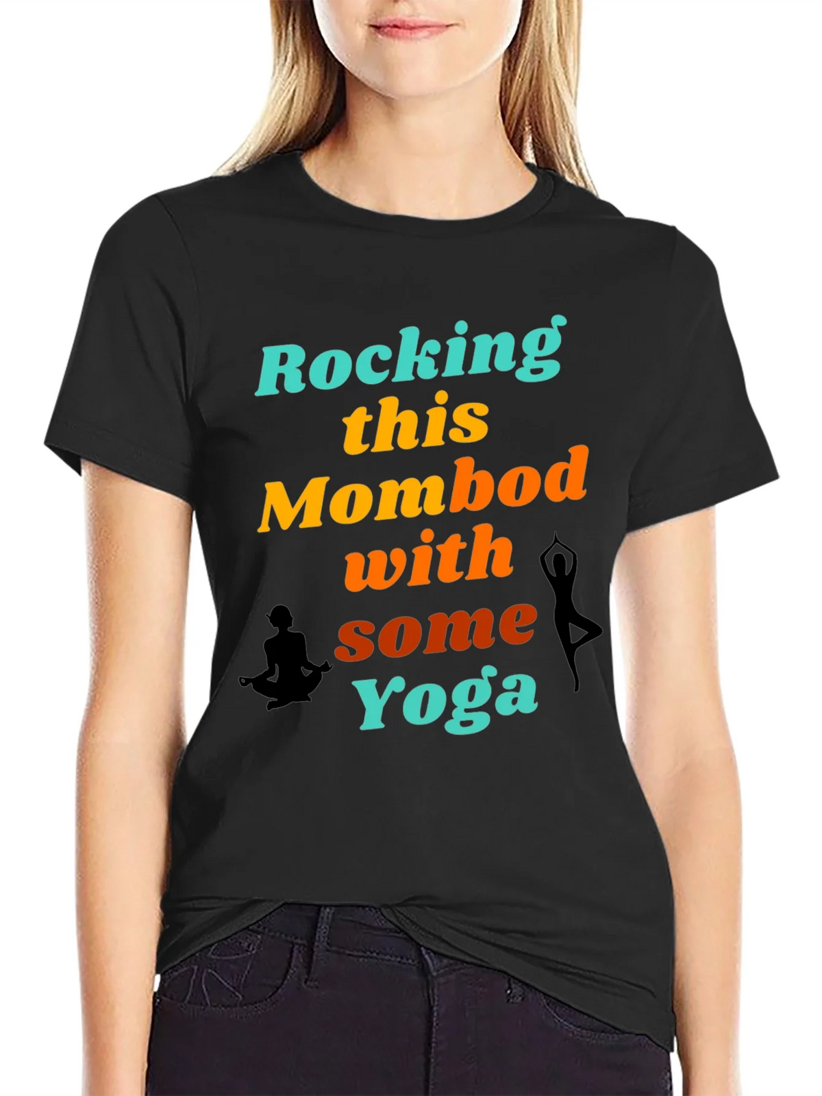 Rocking This Mom Bod With Some Yoga Graphic T-Shirt product image 2