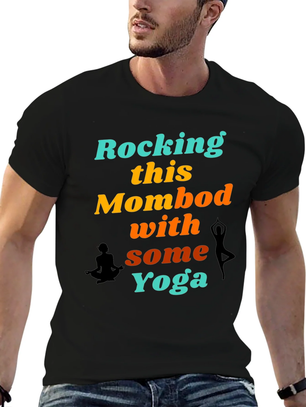 Rocking This Mom Bod With Some Yoga Graphic T-Shirt product image 6