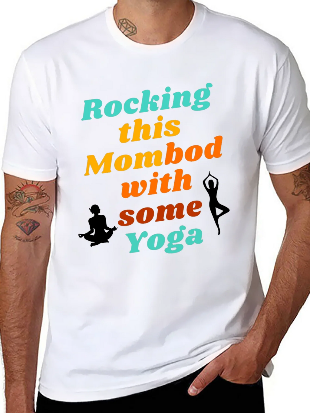 Rocking This Mom Bod With Some Yoga Graphic T-Shirt product image 7