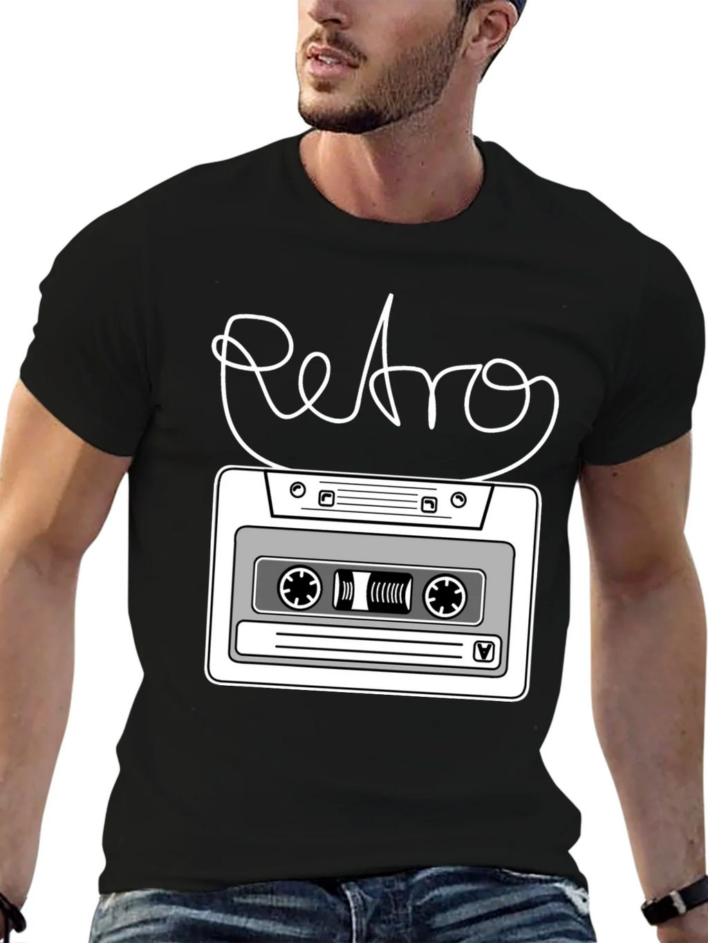 Retro Cassette Tape Graphic T-Shirt product image 6