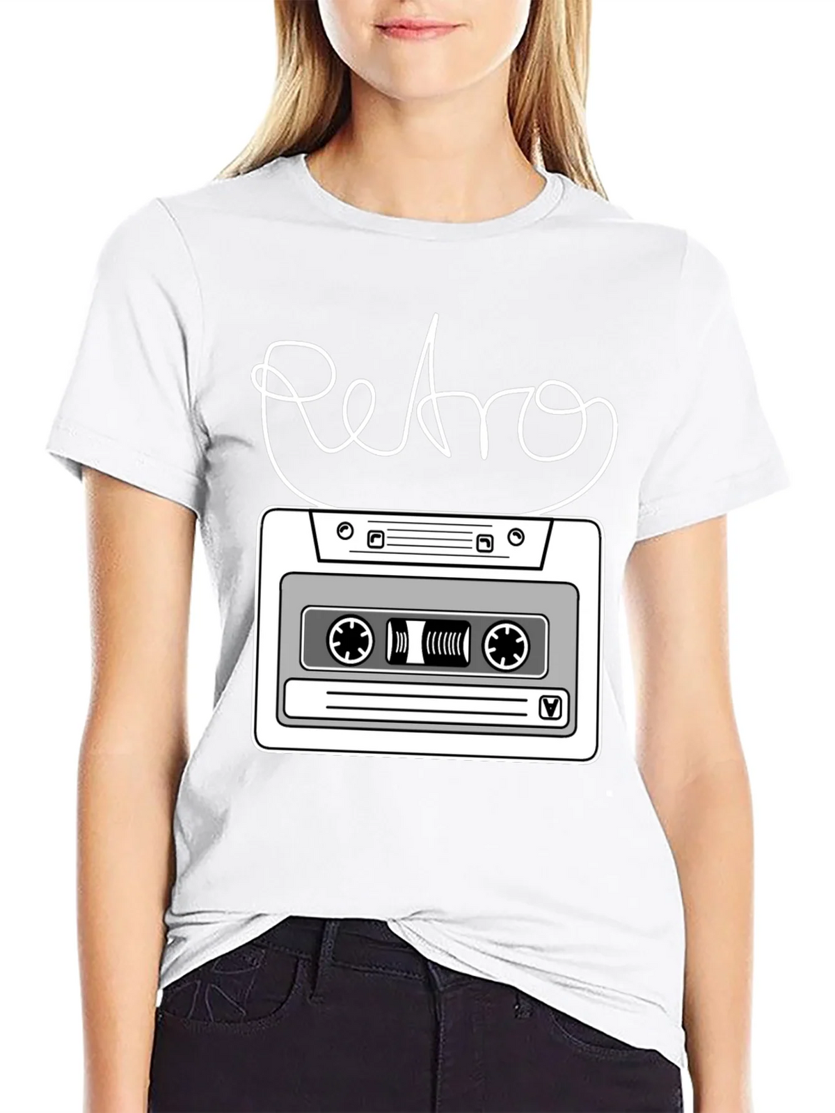 Retro Cassette Tape Graphic T-Shirt product image 8