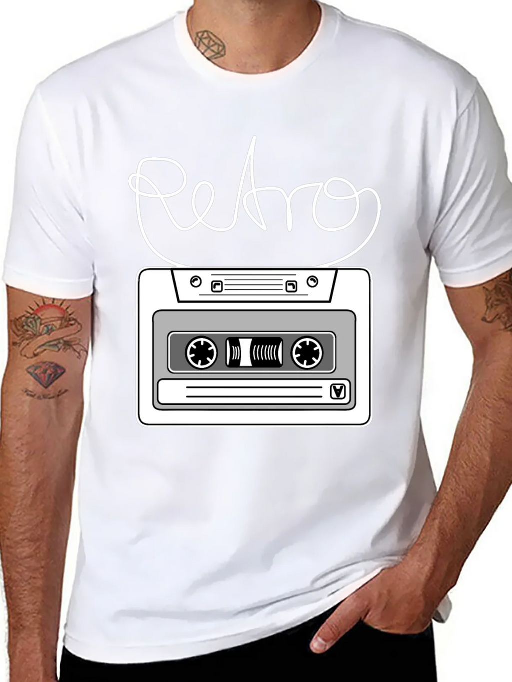 Retro Cassette Tape Graphic T-Shirt product image 7